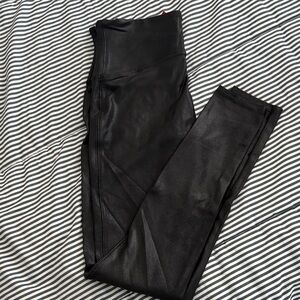 Black Faux Leather Leggings